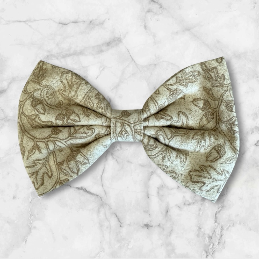 DOG Bandana - Leaves Bow Tie - Size L Large